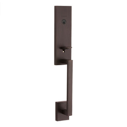 Kwikset Vancouver Single Cylinder SmartKey Venetian Bronze Handleset  Kwikset Vancouver Single Cylinder SmartKey Venetian Bronze Handleset