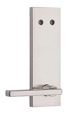 Kwikset / 973 Dummy Cylinder Interior Trim Pack / Halifax Lever with Square Full Plate / Satin Nickel / 973HFLSQF15 Kwikset / 973 Dummy Cylinder Interior Trim Pack / Halifax Lever with Square Full Plate / Satin Nickel / 973HFLSQF15