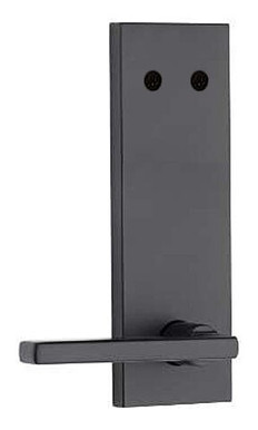Kwikset 973 Dummy Cylinder Interior Trim Pack Halifax Lever with Square Full Plate in Iron Black  Kwikset 973 Dummy Cylinder Interior Trim Pack Halifax Lever with Square Full Plate in Iron Black