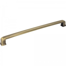 Jeffrey Alexander / Milan 1 Pull / 12-13/16" / Antique Brass / 1092-12AB Jeffrey Alexander / Milan 1 Pull / 12-13/16" / Antique Brass / 1092-12AB