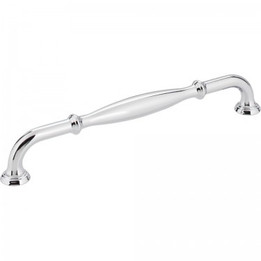 Jeffrey Alexander / Tiffany Pull / 8-3/8" / Polished Chrome/ 658-192PC