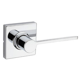 Kwikset / Ladera Lever with Square Rose / Passage / Polished Chrome / 200LRLSQT 26 Kwikset / Ladera Lever with Square Rose / Passage / Polished Chrome / 200LRLSQT 26
