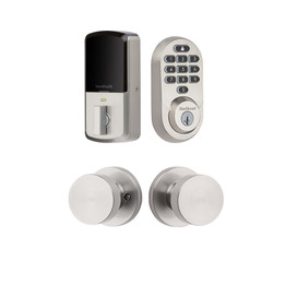 Kwikset / Pismo RDT Passage Knob + 938 Halo Electronic Deadbolt / Satin Nickel / 938WIFI KYPD 720PSK RDT 15 SMT Kwikset / Pismo RDT Passage Knob + 938 Halo Electronic Deadbolt / Satin Nickel / 938WIFI KYPD 720PSK RDT 15 SMT