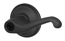 Schlage / Flair Lever / Keyed Entry / Matte Black / F51AFLA 622 Schlage / Flair Lever / Keyed Entry / Matte Black / F51AFLA 622