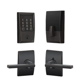 ELECTRIC KLEAVELAND  22-23モデルMATTE BLACK Schlage 489 Century Encode WiFi Deadbolt with Latitude x