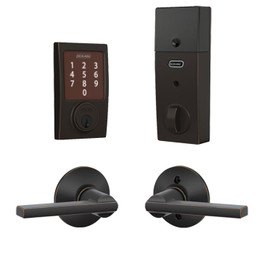 Schlage / BE479 Century Sense Deadbolt with Latitude Passage Lever / Aged Bronze / FBE479CEN-LAT716 Schlage / BE479 Century Sense Deadbolt with Latitude Passage Lever / Aged Bronze / FBE479CEN-LAT716