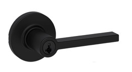 Kwikset / Casey Lever with Round Rose / Keyed Entry - SmartKey / Matte Black / 405CSL RDT 514 SMT Kwikset / Casey Lever with Round Rose / Keyed Entry - SmartKey / Matte Black / 405CSL RDT 514 SMT