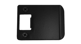 Don-Jo / Extended Lip Strike Round Corner / 2-1/4" H x 2" W / Total Width 2-1/2" / Black / EL 102 622 RC