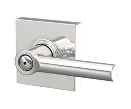 Schlage / Broadway Lever with Collins Rose / Privacy / Bright Chrome / F40BRW 625 COL Schlage / Broadway Lever with Collins Rose / Privacy / Bright Chrome / F40BRW 625 COL