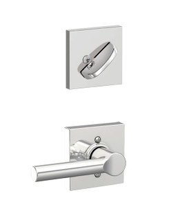 Schlage / F Series Single Cylinder Interior Trim Pack / Broadway Lever with Collins Rose / Bright Chrome / Single Cylinder / F59BRW625COL Schlage / F Series Single Cylinder Interior Trim Pack / Broadway Lever with Collins Rose / Bright Chrome / Single Cylinder / F59BRW625COL