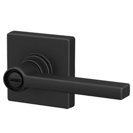 Schlage / Solstice Lever with Collins Rosette / Privacy / Matte Black / J40SOL 622 COL Schlage / Solstice Lever with Collins Rosette / Privacy / Matte Black / J40SOL 622 COL