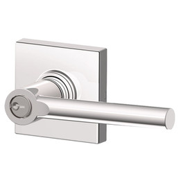 Schlage / J Series Broadway Lever with Collins Rosette / Keyed Entry / Bright Chrome / J54BRW 625 COL Schlage / J Series Broadway Lever with Collins Rosette / Keyed Entry / Bright Chrome / J54BRW 625 COL