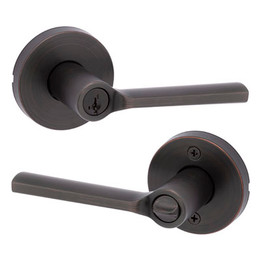 Kwikset / Lisbon Lever with Round Rose / Keyed Entry - SmartKey / Venetian Bronze / 740LSLRDT 11P SMT Kwikset / Lisbon Lever with Round Rose / Keyed Entry - SmartKey / Venetian Bronze / 740LSLRDT 11P SMT