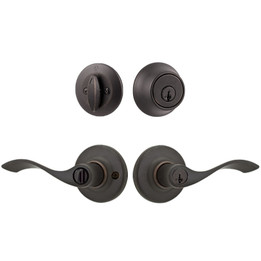 Kwikset / Balboa 405 Lever and 660 Single Cylinder SmartKey Deadbolt Combo Pack/ Venetian Bronze / 690BL 11P SMT CP Kwikset / Balboa 405 Lever and 660 Single Cylinder SmartKey Deadbolt Combo Pack/ Venetian Bronze / 690BL 11P SMT CP