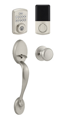 Kwikset / Chelsea 250 TRS Powerbolt Handleset / Single Cylinder / Satin Nickel / 9250 TRS DB 815 CE 15 SMT Kwikset / Chelsea 250 TRS Powerbolt Handleset / Single Cylinder / Satin Nickel / 9250 TRS DB 815 CE 15 SMT