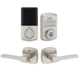 Kwikset / Tripoli MDT 720 Passage Lever + 250 TRS Electronic Deadbolt / Satin Nickel / 9250 TRS 720 TPL MDT 15 SMT Kwikset / Tripoli MDT 720 Passage Lever + 250 TRS Electronic Deadbolt / Satin Nickel / 9250 TRS 720 TPL MDT 15 SMT