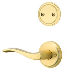 Kwikset / 968 Dummy Cylinder Interior Trim Pack / Sedona Lever / Right Hand / Satin Brass / 968SELRH4 Kwikset / 968 Dummy Cylinder Interior Trim Pack / Sedona Lever / Right Hand / Satin Brass / 968SELRH4