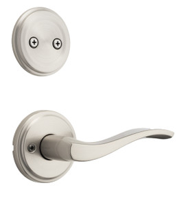 Kwikset / 973 Dummy Cylinder Interior Trim Pack / Sedona Lever / Left Hand / Satin Nickel / 973SELLH15 Kwikset / 973 Dummy Cylinder Interior Trim Pack / Sedona Lever / Left Hand / Satin Nickel / 973SELLH15