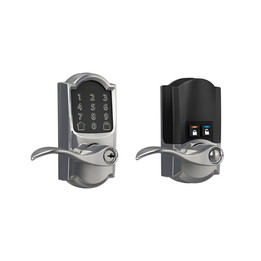 Schlage / Camelot Encode Wifi Touchscreen Accent Lever / Keyed Entry / Bright Chrome / FE789WBC CAM x ACC 625 Schlage / Camelot Encode Wifi Touchscreen Accent Lever / Keyed Entry / Bright Chrome / FE789WBC CAM x ACC 625