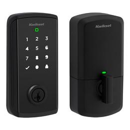 Kwikset / Halo Select WiFi Deadbolt / Matte Black / 9800 WiFi TSCR 514 SMT