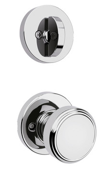 Kwikset / 966 Single Cylinder Interior Trim Pack / Maven RDT Knob / Polished Chrome / 966 MNK RDT 26 UNIV Kwikset / 966 Single Cylinder Interior Trim Pack / Maven RDT Knob / Polished Chrome / 966 MNK RDT 26 UNIV