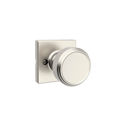 Kwikset / Maven Knob Square Rosette / Half Dummy /  Satin Nickel / 488 MNK SQT 15 Kwikset / Maven Knob Square Rosette / Half Dummy /  Satin Nickel / 488 MNK SQT 15