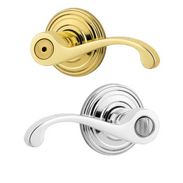 Kwikset / Commonwealth Lever / Privacy / Polished Brass x Polished Chrome / 730CHL 3x26 RH Kwikset / Commonwealth Lever / Privacy / Polished Brass x Polished Chrome / 730CHL 3x26 RH