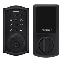 Kwikset / 9270 TRL Touchpad Deadbolt / Matte Black / 9270 TRL 514  SMT