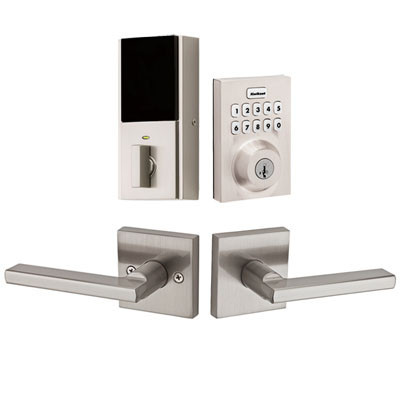 Kwikset / Halifax SQT Passage Lever + HC620 CNT Electronic Deadbolt SMT