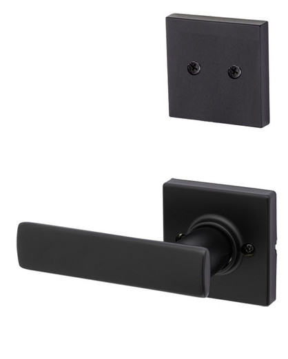 Kwikset / 973 Dummy Cylinder Interior Trim Pack / Breton Lever with Square Rose