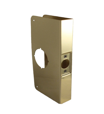 Don-Jo / Wrap-Around Plate / 12" H x 5" W / 1-3/4" Door Thickness / 2-3/4" Backset