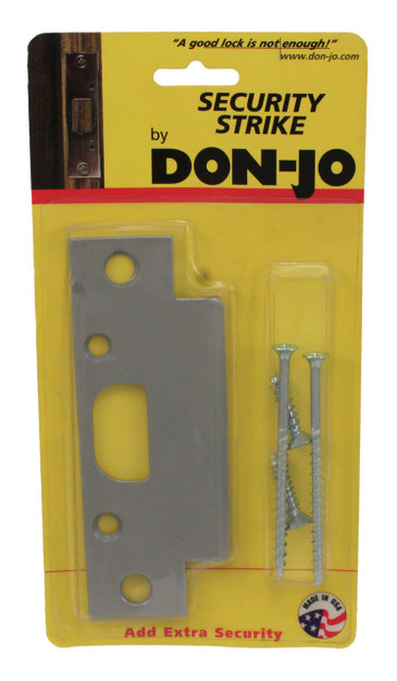 Don-Jo / Security Strike For Keyed Knobs / 4-7/8" H x 1-1/4 W / Steel Silver Coated / 2 SS SL