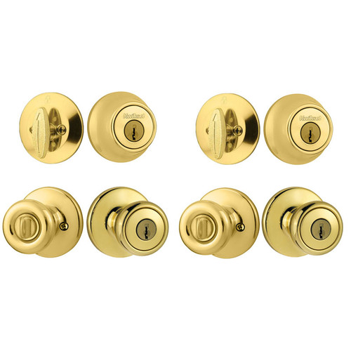 Kwikset / Tylo 400 Knobs and 660 Single Cylinder Deadbolts Combo