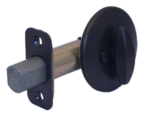 Kwikset Signature Series Vancouver Matte Black Single-Cylinder Deadbolt Entry Door Handleset - View #13