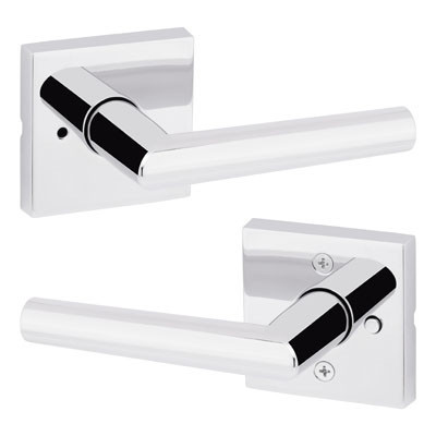 Kwikset / Milan Lever with Square Rose - Door Locks Direct