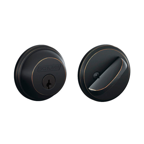 Schlage Entry Door Lock Set Schlage B60COL608 Schlage B60N COL Single Cylinder Keyed Entry Grade 1 Deadbolt Lock Schlage
