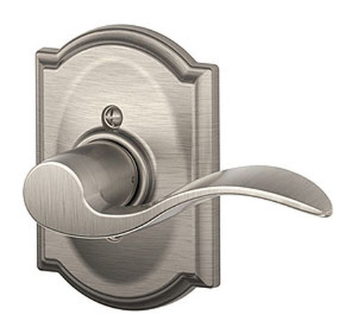 Schlage Champagne Passage Lever In Aged Bronze – Andover Rose Design, Easy Install - View #2