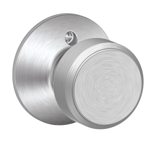 Schlage / Bowery Knob / Half Dummy / Satin Chrome / F170BWE 626