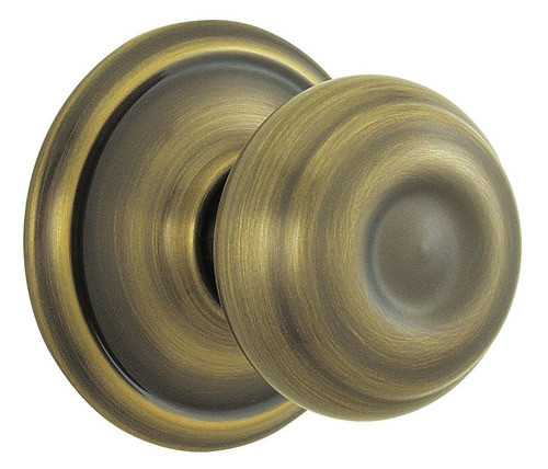 Schlage / Georgian Knob / Passage / Antique Brass / F10GEO 609
