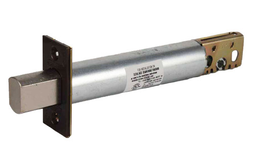 Schlage / B Series / 5" Fixed Backset Square Corner / Deadbolt Latch / Aged Bronze / 12-349-716