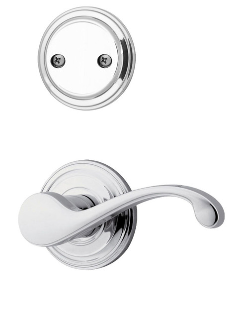 Kwikset / 968 Dummy Cylinder Interior Trim Pack / Commonwealth Lever / Left Hand / Polished Chrome / 968CHLLH26
