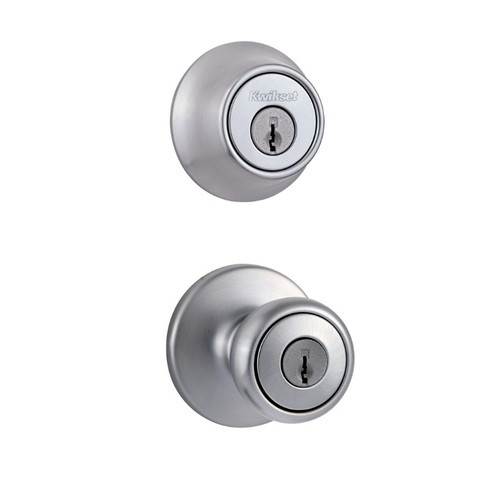 Kwikset Tylo Knob and Double Cylinder Deadbolt Combo Pack Keyed