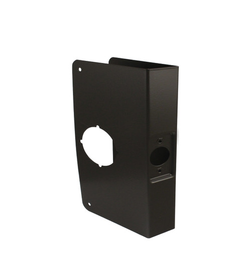 Don-Jo / Wrap-Around Plate / 9" H x 4" W /  1-3/8" Door Thickness / 2-3/8" Backset / Oil Rubbed Bronze / 1 10B CW Don-Jo / Wrap-Around Plate / 9" H x 4" W /  1-3/8" Door Thickness / 2-3/8" Backset / Oil Rubbed Bronze / 1 10B CW