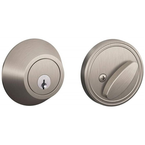 Schlage / JD60 Deadbolt / Single Cylinder / Satin Nickel / JD60 619 Schlage / JD60 Deadbolt / Single Cylinder / Satin Nickel / JD60 619