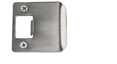 Don-Jo / Extended Lip Strike Round Corner / 2-1/4" H x 1-1/2" W / Total Width 2" / Stainless Steel / EL 115 630 RC