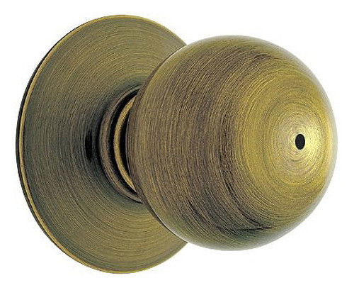 Schlage / Orbit Knob / Privacy / Antique Brass / F40ORB 609