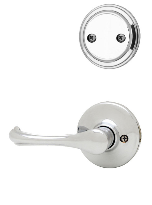 Kwikset / 968 Dummy Cylinder Interior Trim Pack / Dorian Lever / Polished Chrome / 968DNL26 Kwikset / 968 Dummy Cylinder Interior Trim Pack / Dorian Lever / Polished Chrome / 968DNL26