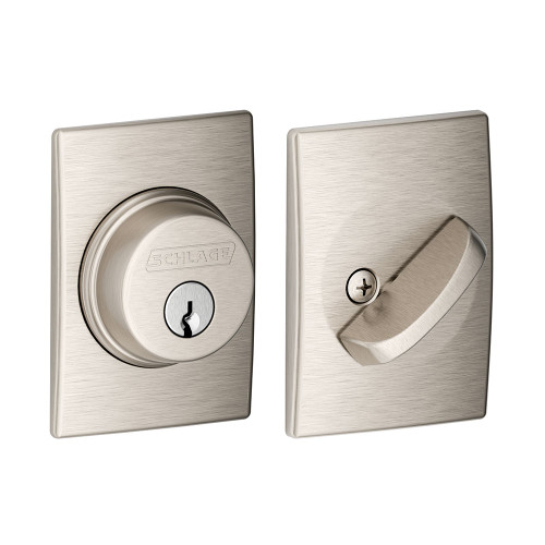 Schlage / B60 Century Deadbolt / Single Cylinder / Satin Nickel / B60 CEN 619