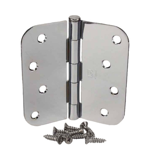 Hager / Hinge / 4" x 4" / 5/8" Radius Corner / Bright Chrome / RC1842 4x4 26