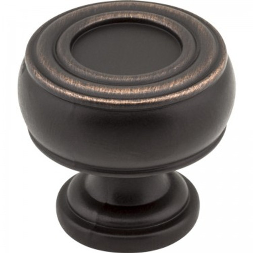 Jeffrey Alexander / Bremen 2 Knob / 1-3/16" / Brushed Oil Rubbed Bronze / 127DBAC